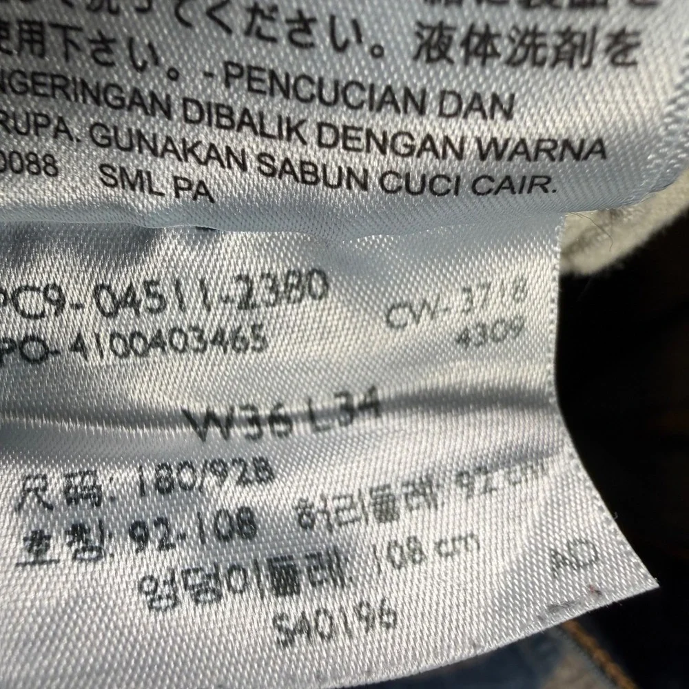 Levis‎ 511 Slim Fit Jeans Mens 36x34 Blue Medium Wash Denim